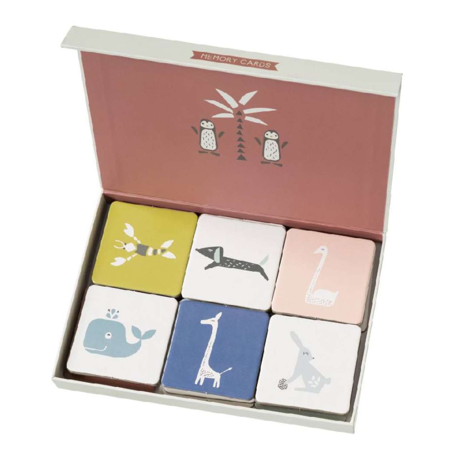 Набор карточек Fresk в коробке для игры на запоминание - фото 1