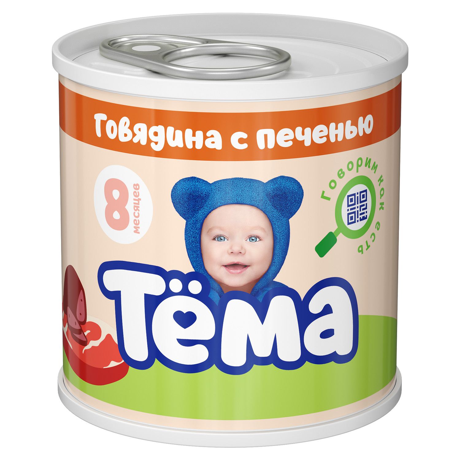 Пюре Тёма Говядина-печень 90г с 8месяцев - фото 1