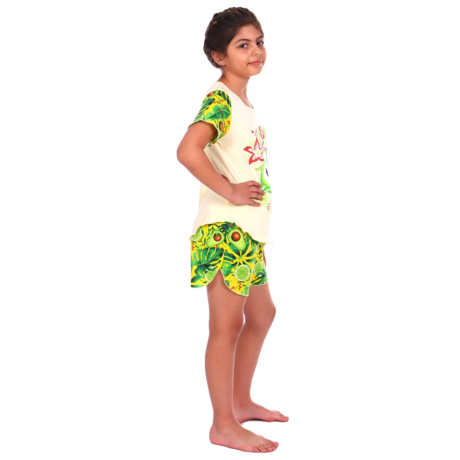 Пижама Детская Одежда 004К8Кр/желто-зеленый - фото 3