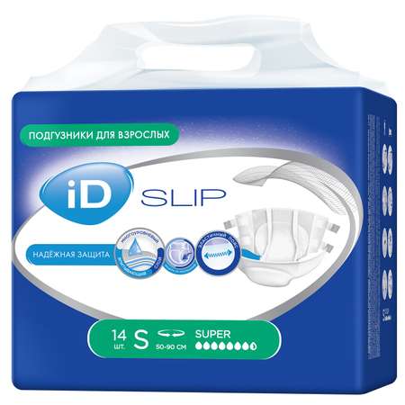 Подгузники для взрослых iD Protect Slip S 14 шт