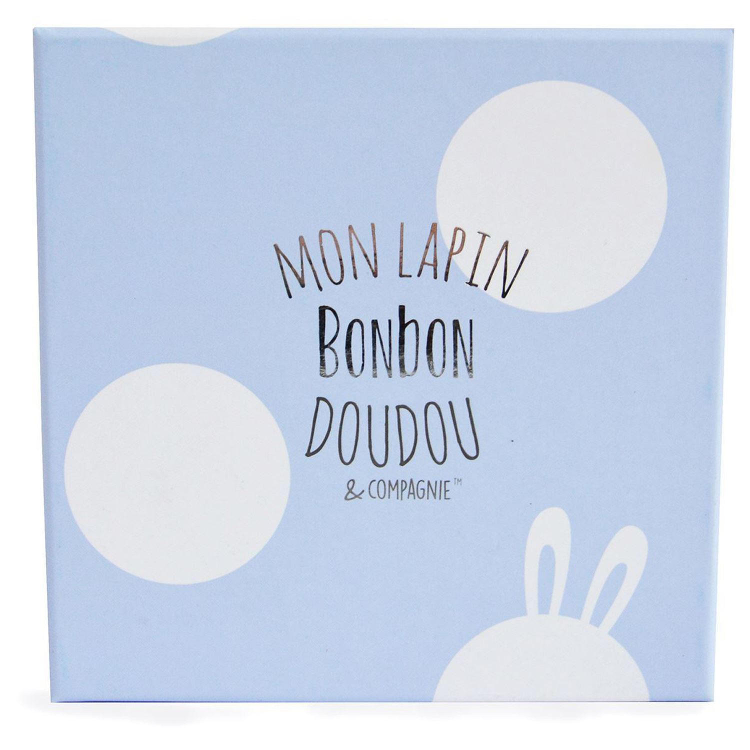 Мягкая игрушка Doudou et compagnie  кролик BonBon розовый 20 см - фото 3