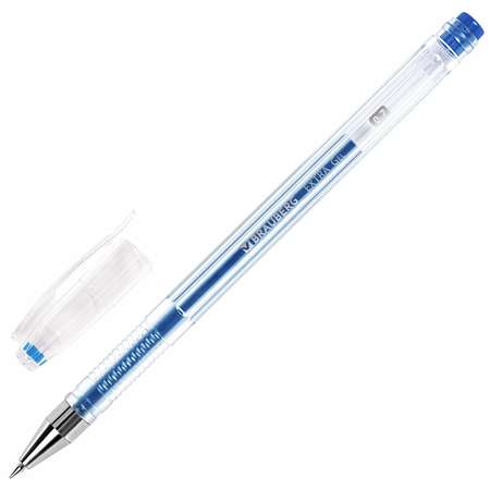 Ручки гелевые Brauberg цветные набор 6 штук для школы тонкие металлик
