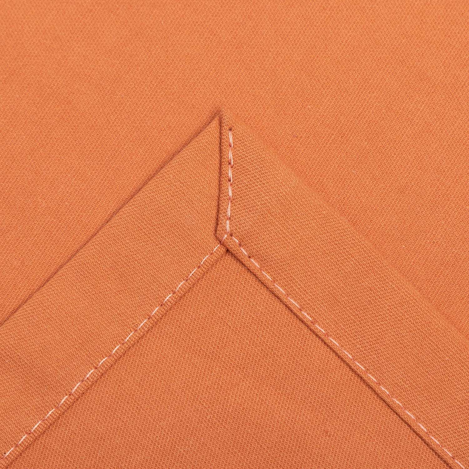 Скатерть Этель оранжевая 150х220 см саржа - фото 6