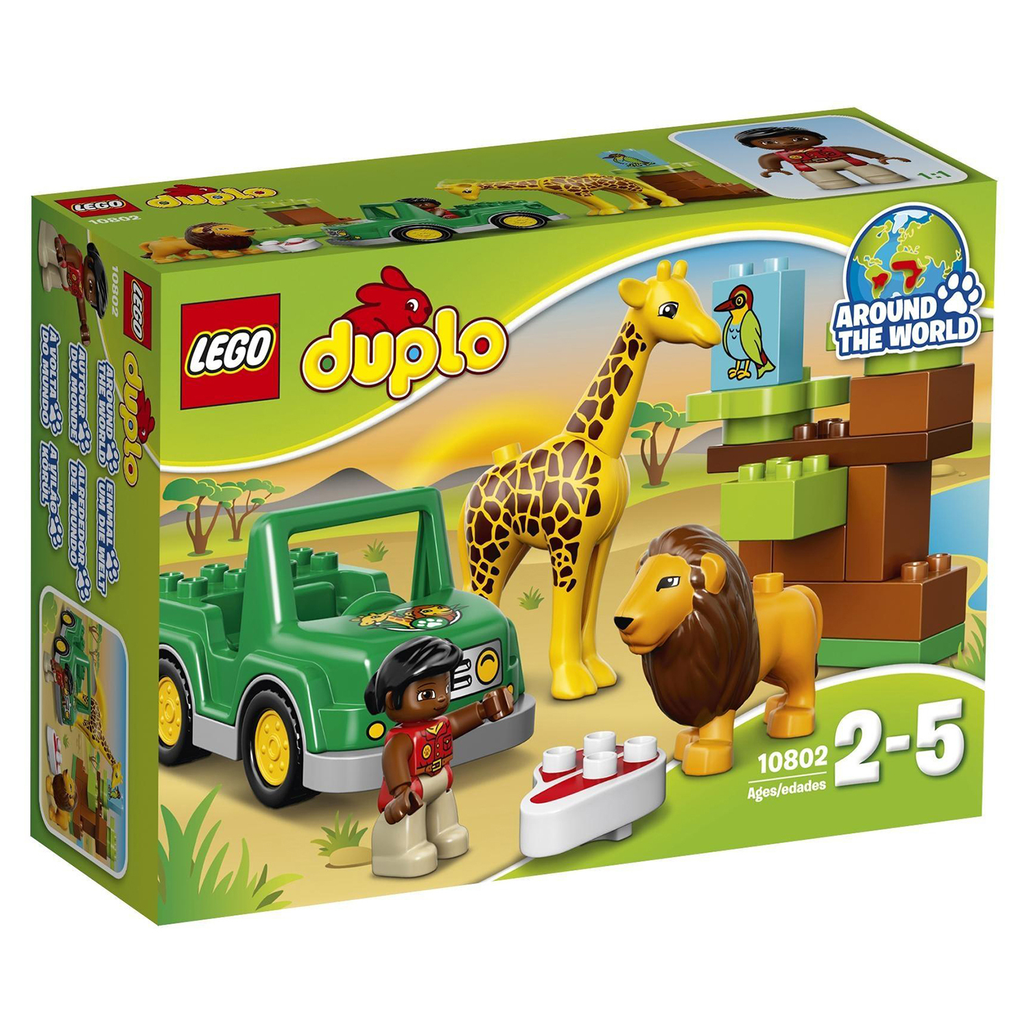 Конструктор LEGO DUPLO Town Вокруг света: Африка (10802) купить по цене 899  ₽ в интернет-магазине Детский мир