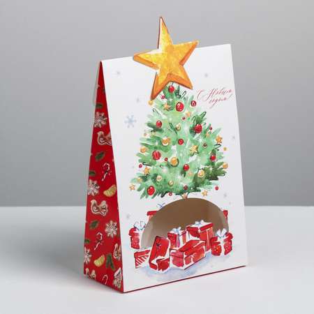 Коробка Дарите Счастье складная «Подарки под ёлкой». 15×7×22 см