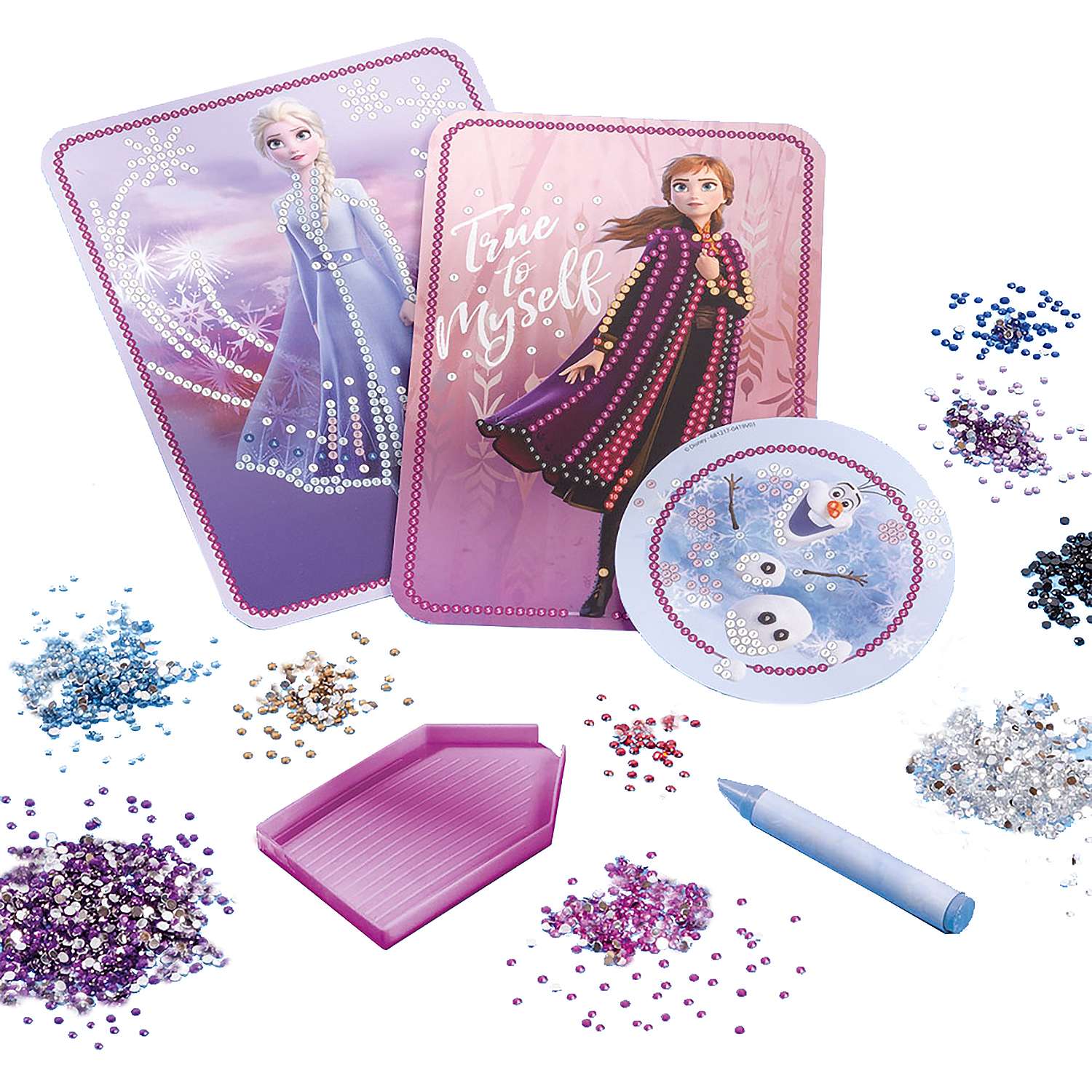 Набор для творчества TOTUM Frozen 2 2в1 Браслеты и алмазная мозаика 682085 - фото 2