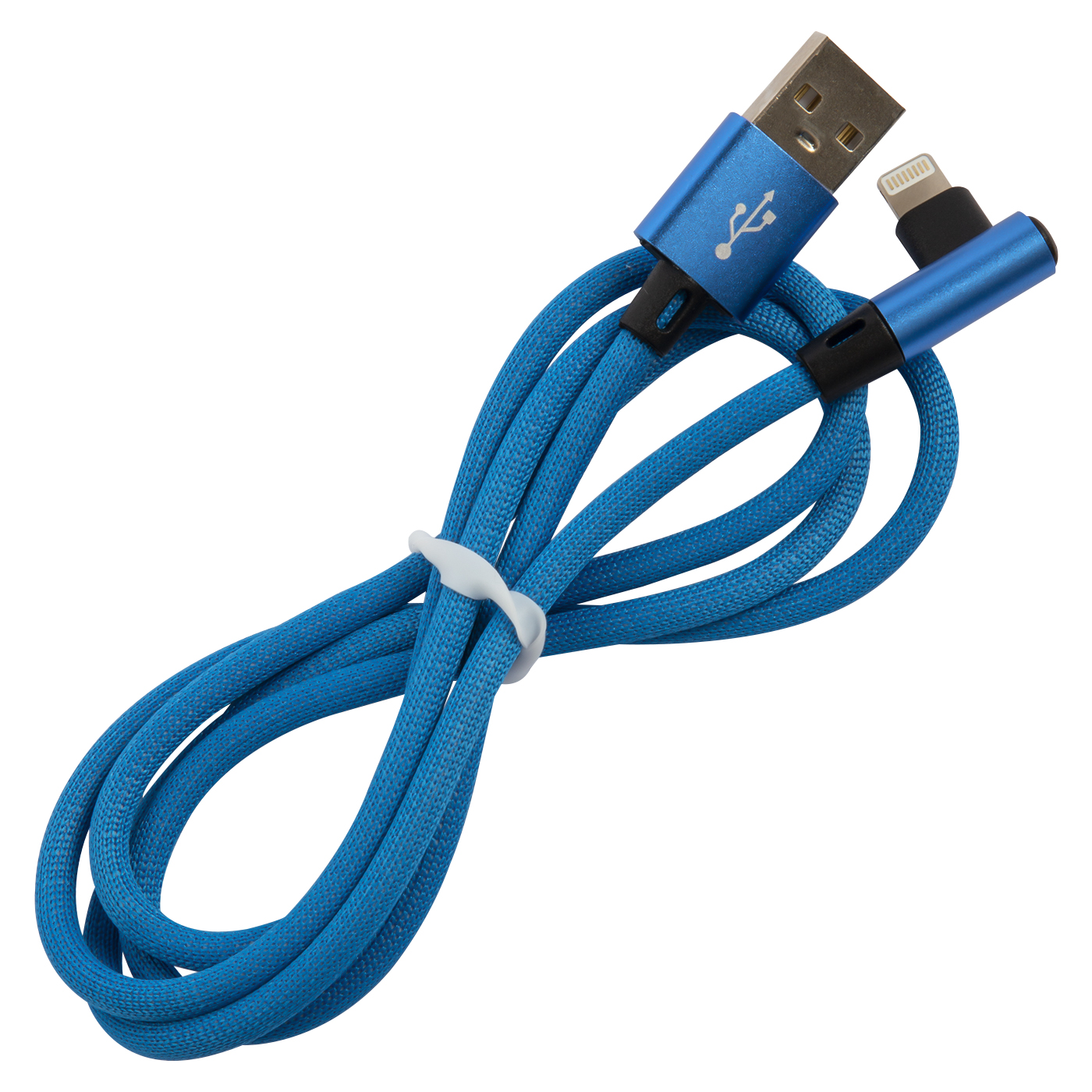 Дата-кабель RedLine USB - 8 – pin для Apple L-образный синий - фото 1