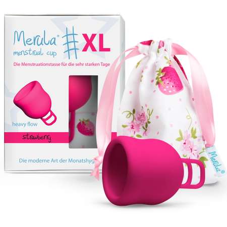 Менструальная чаша Merula розовая XL