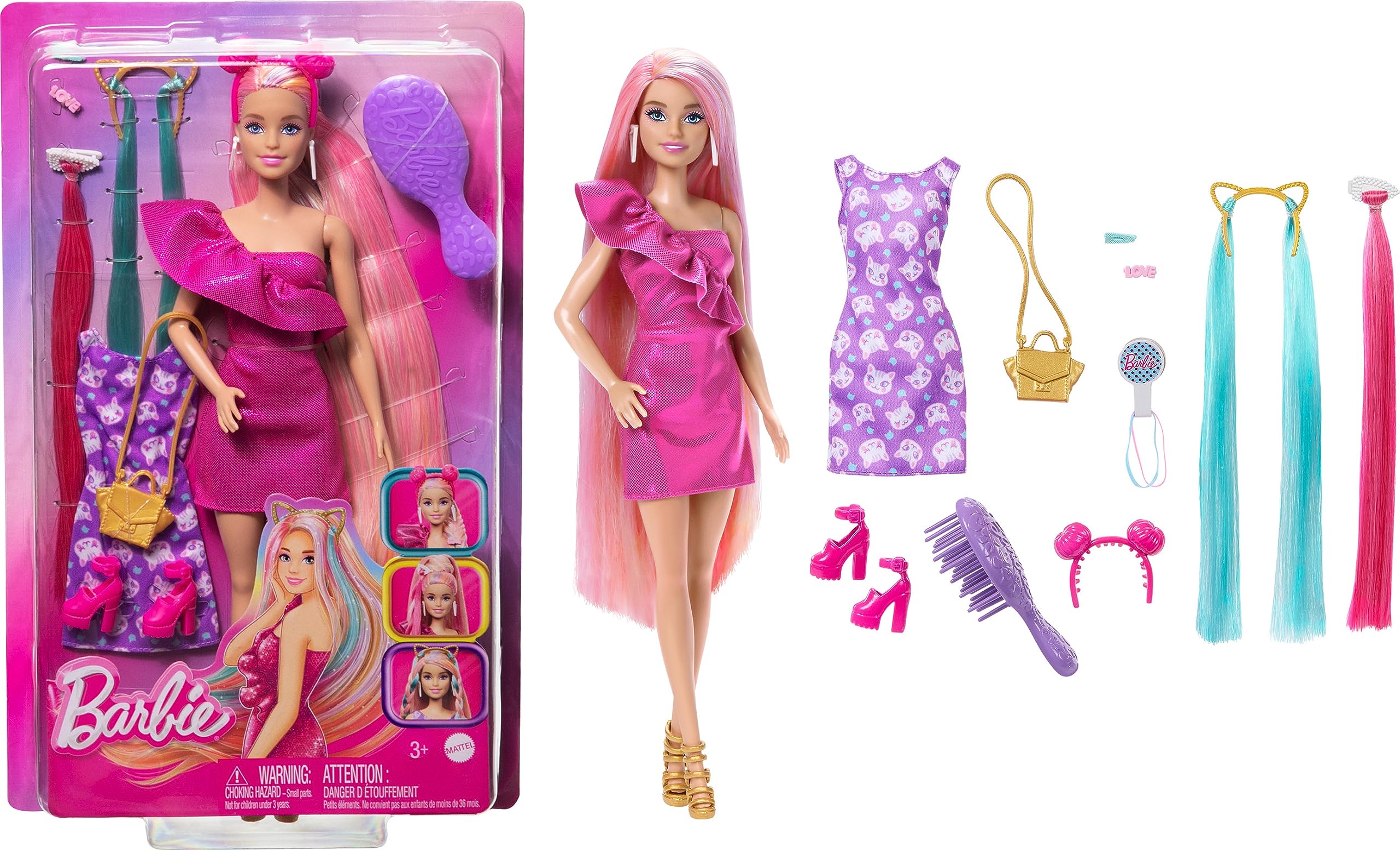 Кукла Barbie Hair Play с нарядом кошки HKT96 HKT96 - фото 10