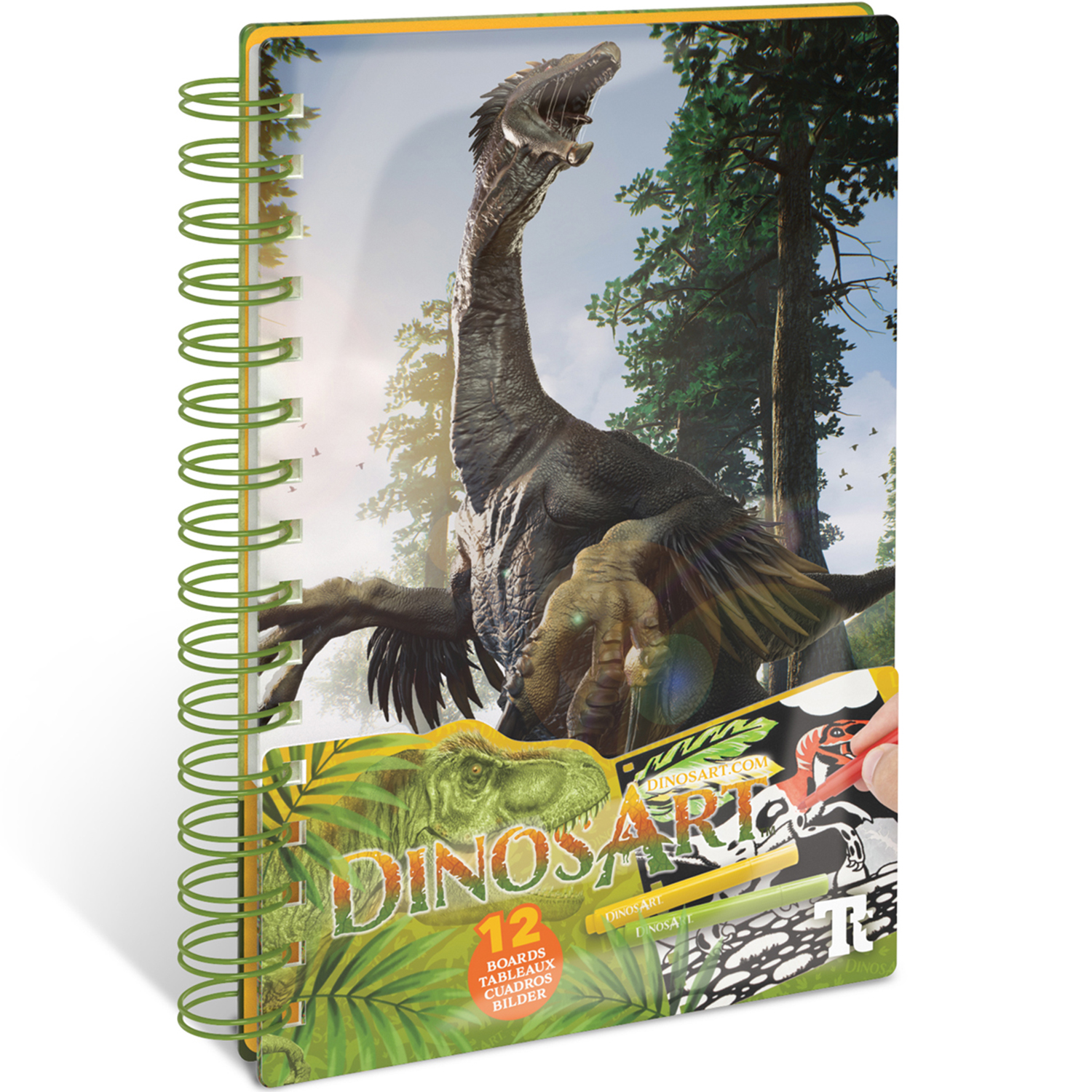 Раскраска - скетчбук DinosArt Скетчбук - фото 1