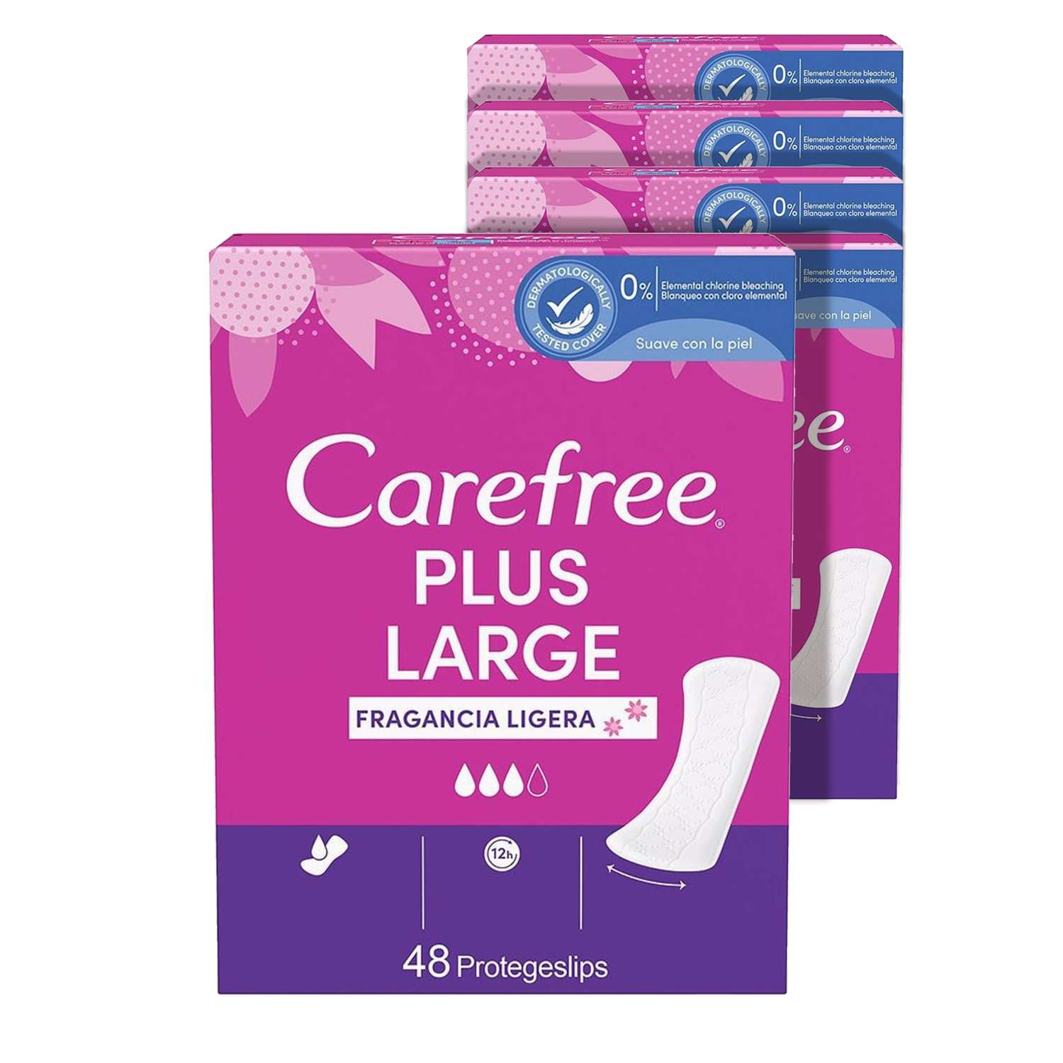 Прокладки гигиенические Carefree PLUS LARGE с легким ароматом свежести 48 шт х 5 упаковок - фото 2