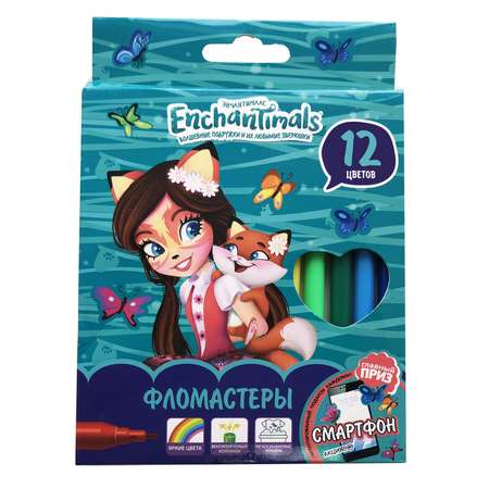 Фломастеры Enchantimals 12 цветов 120300