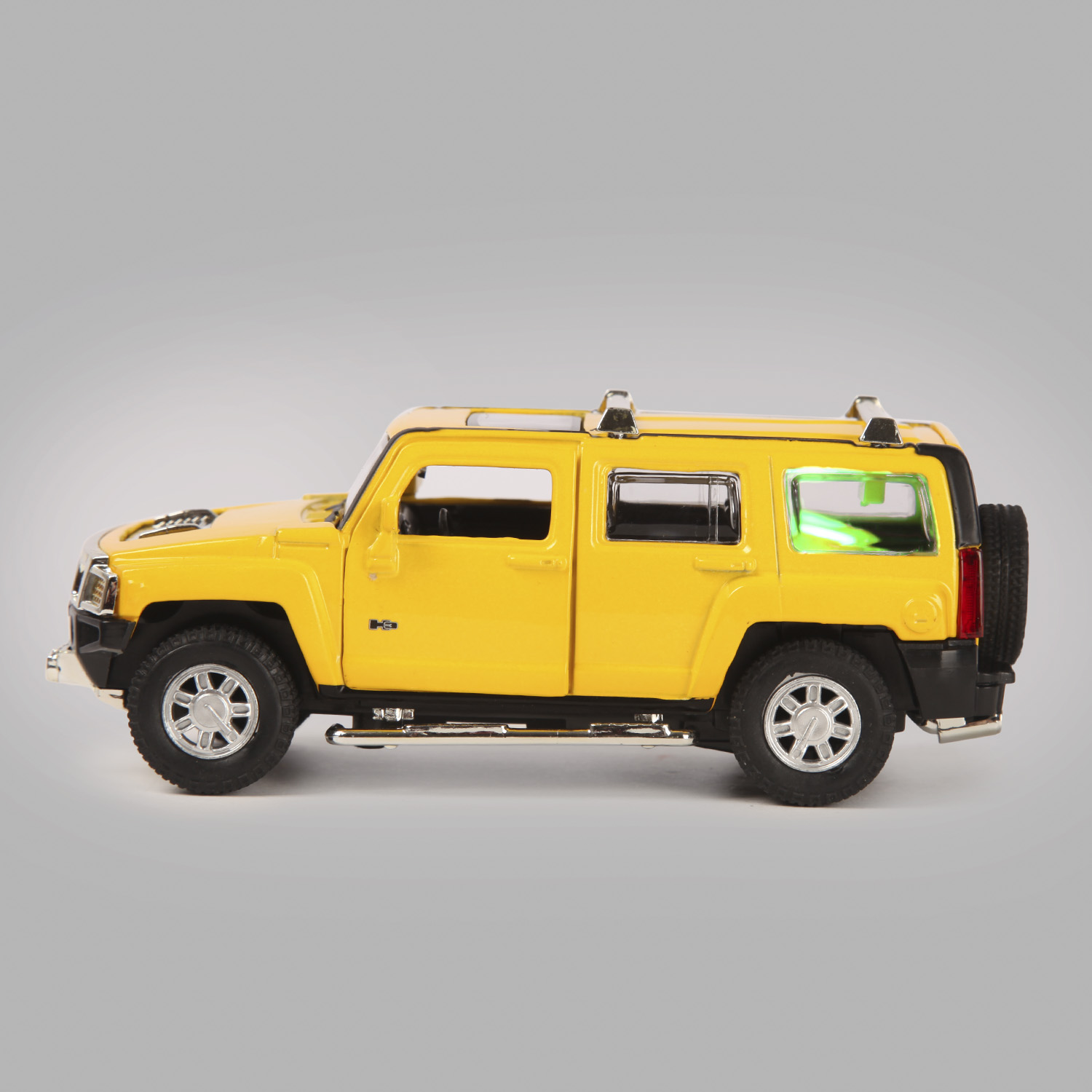 Машинка Mobicaro 1:32 Hummer H3 Желтая 68321 68321 - фото 4