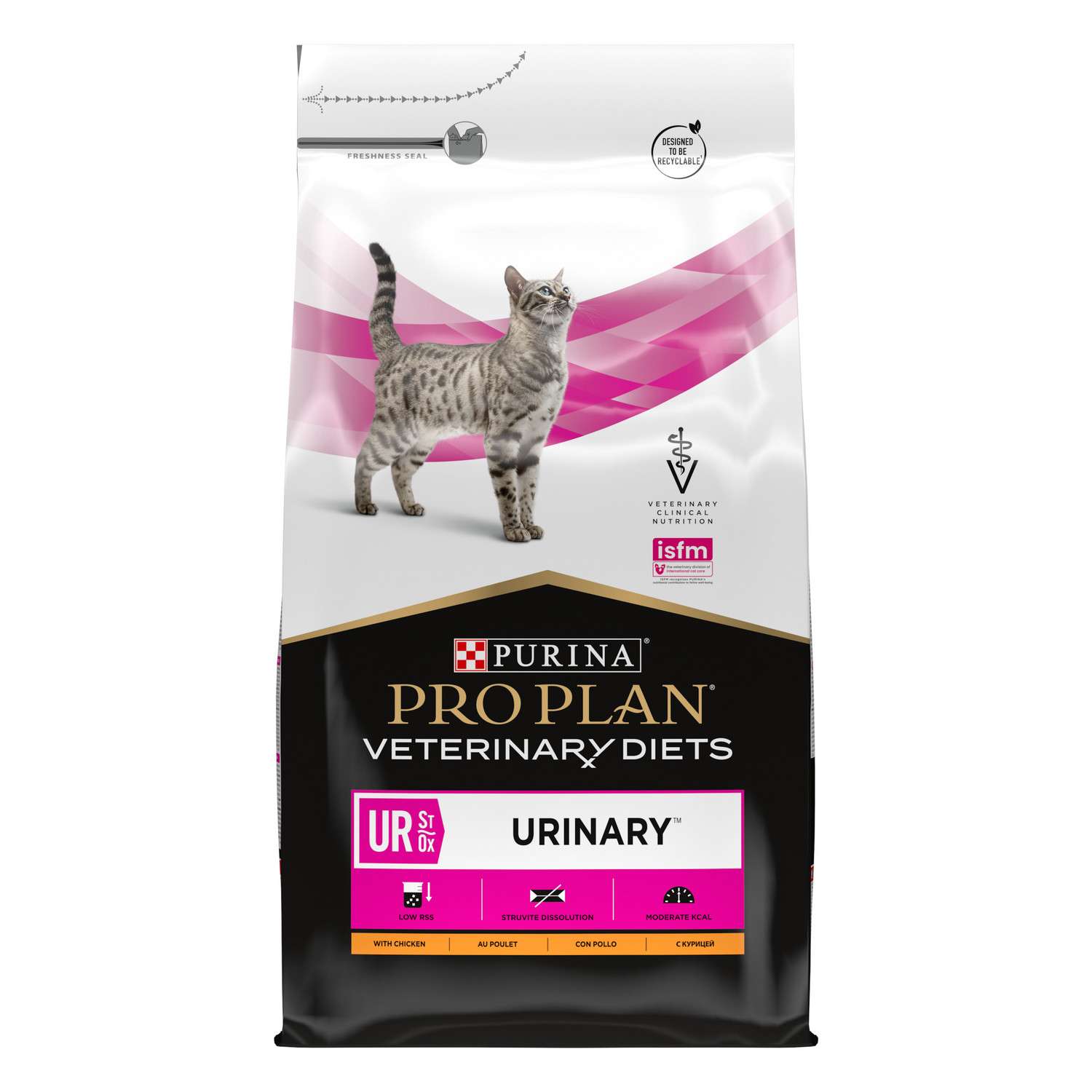 Корм для кошек Purina Pro Plan Veterinary diets UR St/Ox Urinary при болезни нижних отделов мочевыводящих путей с курицей сухой 5кг - фото 2