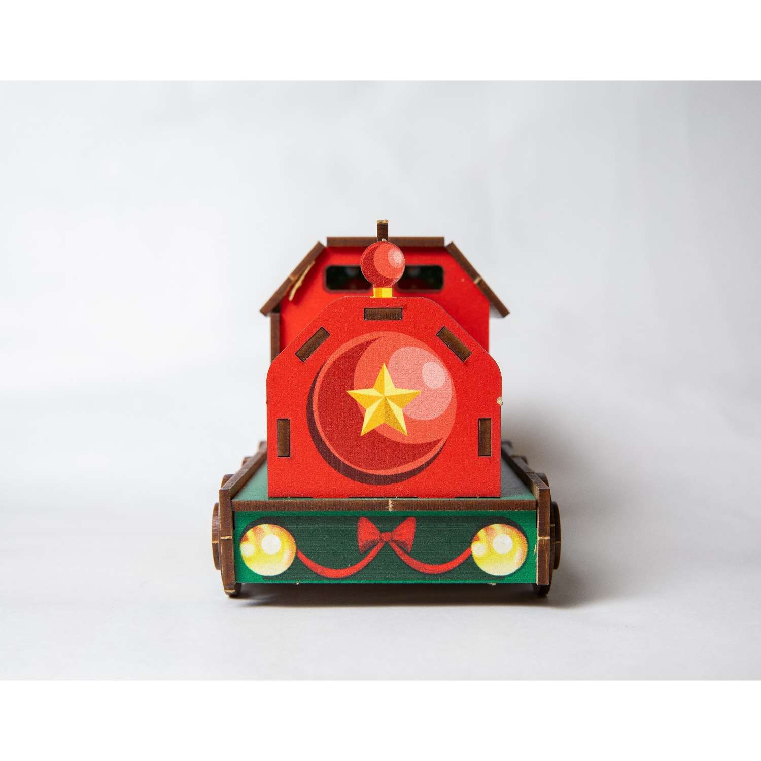 Сборная модель Лесная мастерская поезд «Новогодний паровоз» - фото 6