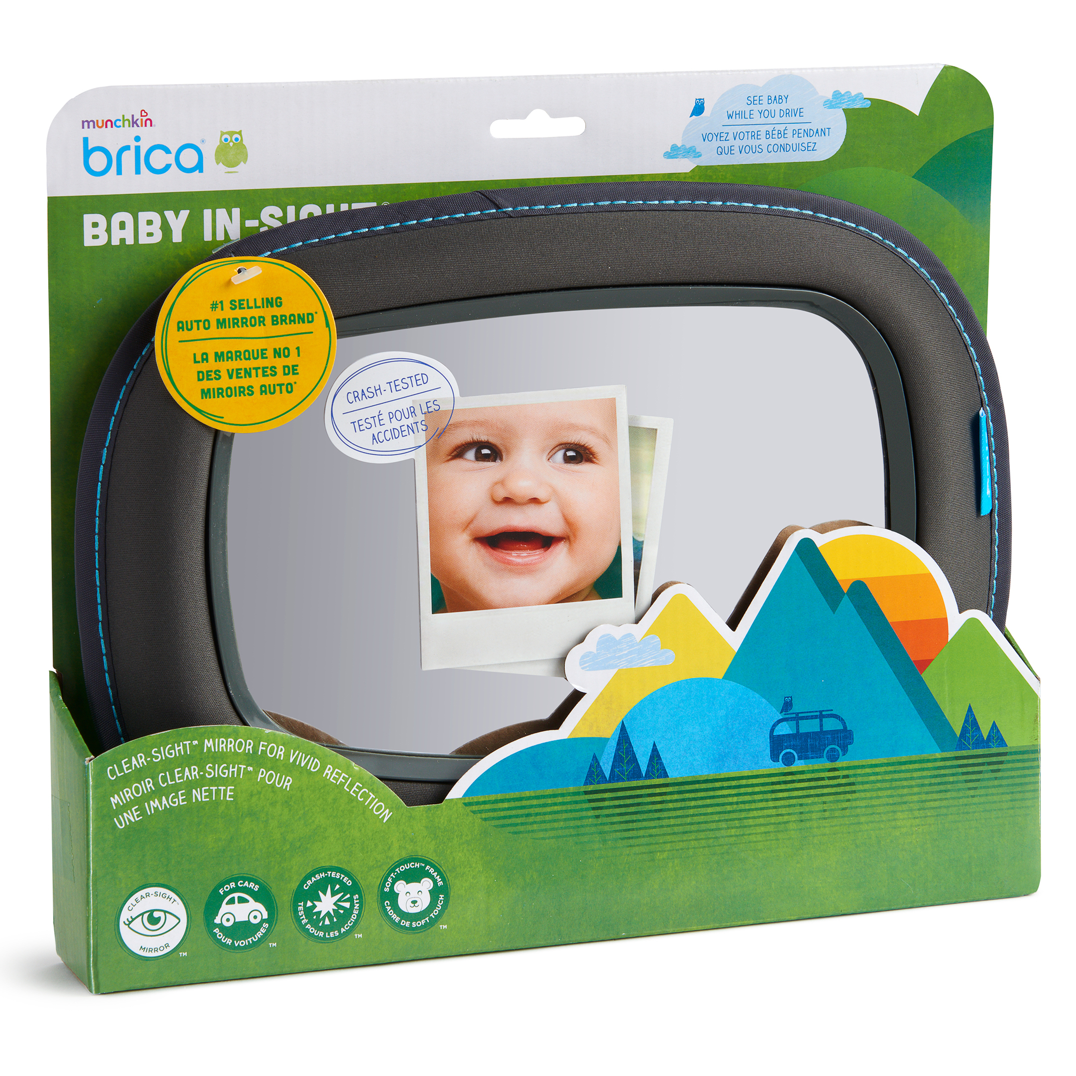 Зеркало для контроля за ребёнком Munchkin Brica Baby In-sight mirror 11091 - фото 3