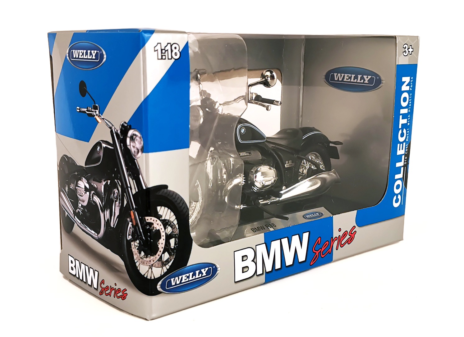 Мотоцикл Welly BMW R 18 1:18 черный 12859PW - фото 3