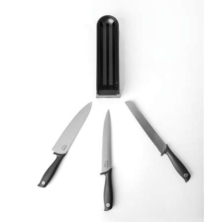 Набор ножей Brabantia Tasty+ 4 шт темно-серый