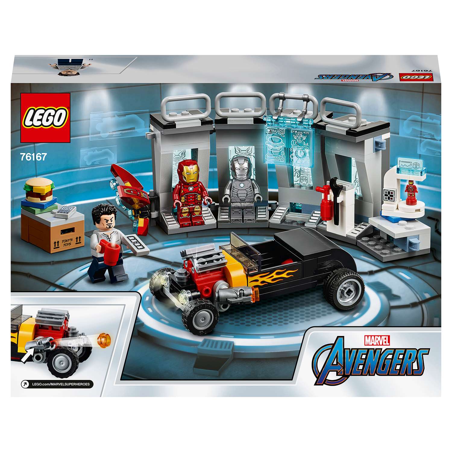 Конструктор LEGO Super Heroes Арсенал Железного человека 76167 купить по  цене 16790 ₸ в интернет-магазине Детский мир