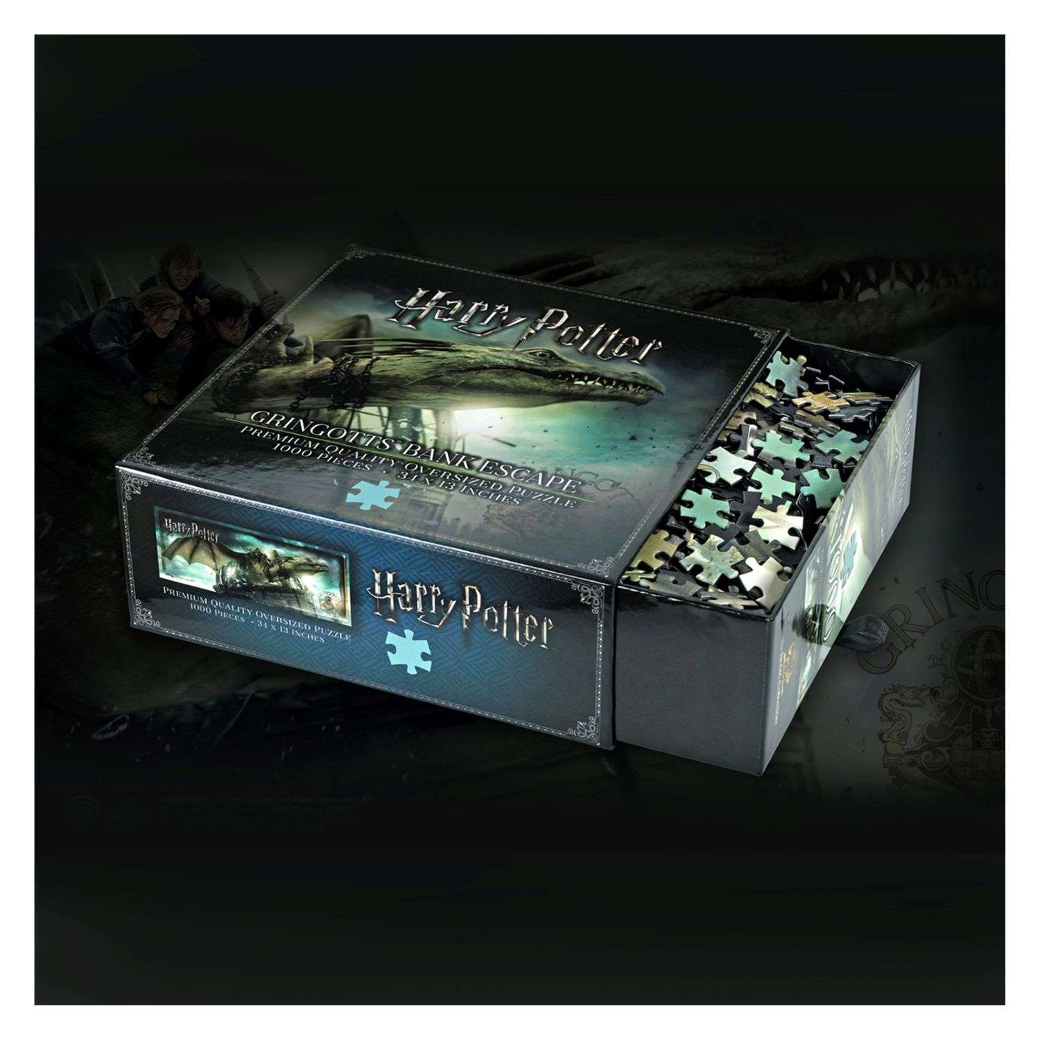 Пазл Harry Potter Бегство Гарри Рона и Гермионы из банка Гринготтса - 1000 элементов - фото 2