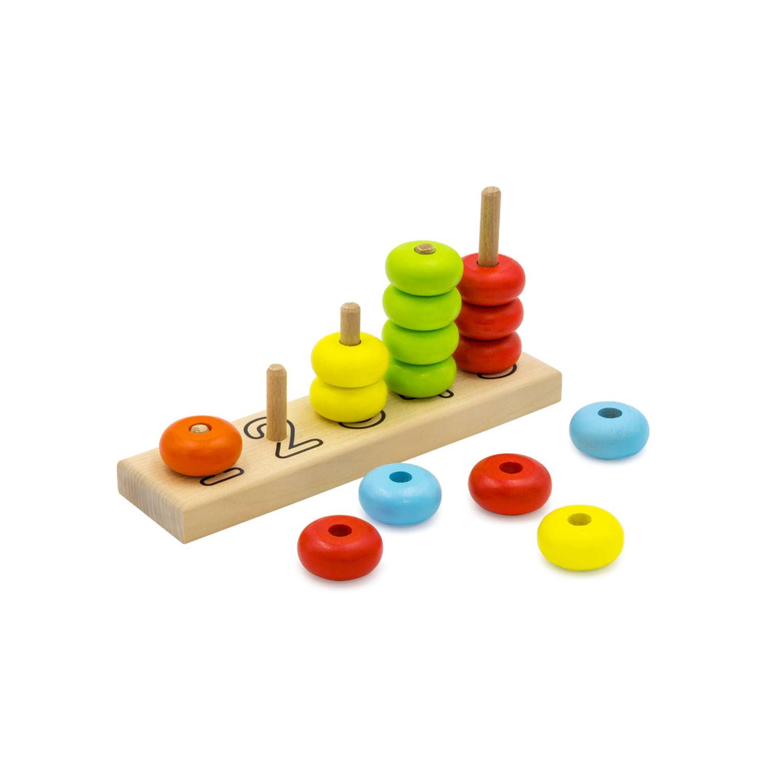 Пирамидка счеты Alatoys развивающая деревянная игрушка для малышей Монтессори - фото 8