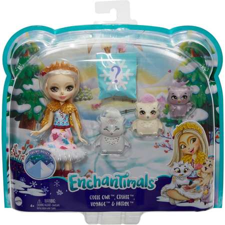 Кукла Enchantimals Одель Совуни с семьей GJX46