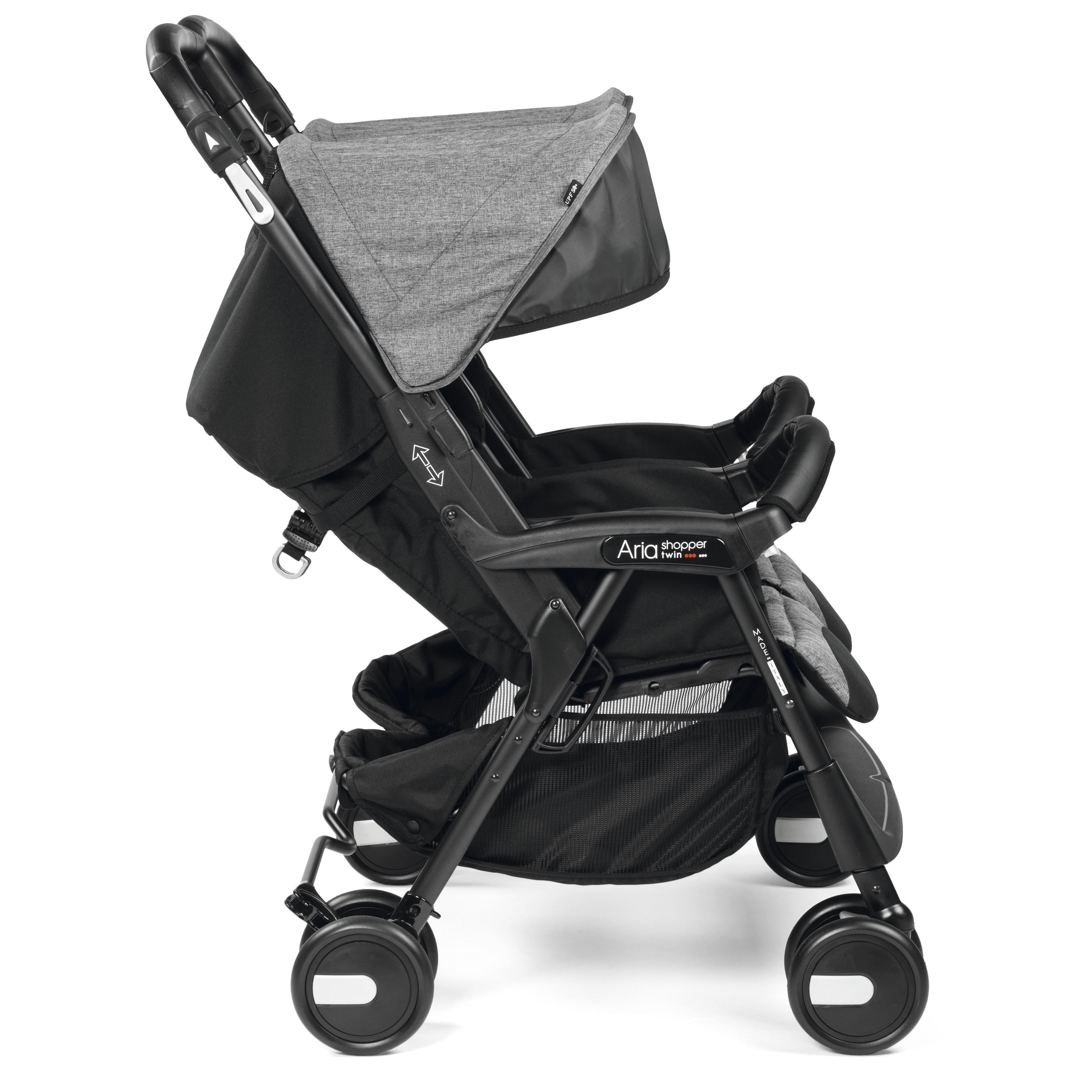 Коляска для двойни Peg-Perego Aria ShopTwin Cinder - фото 2