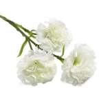 Цветок искусственный Astra Craft Гвоздика 60 см цвет белый