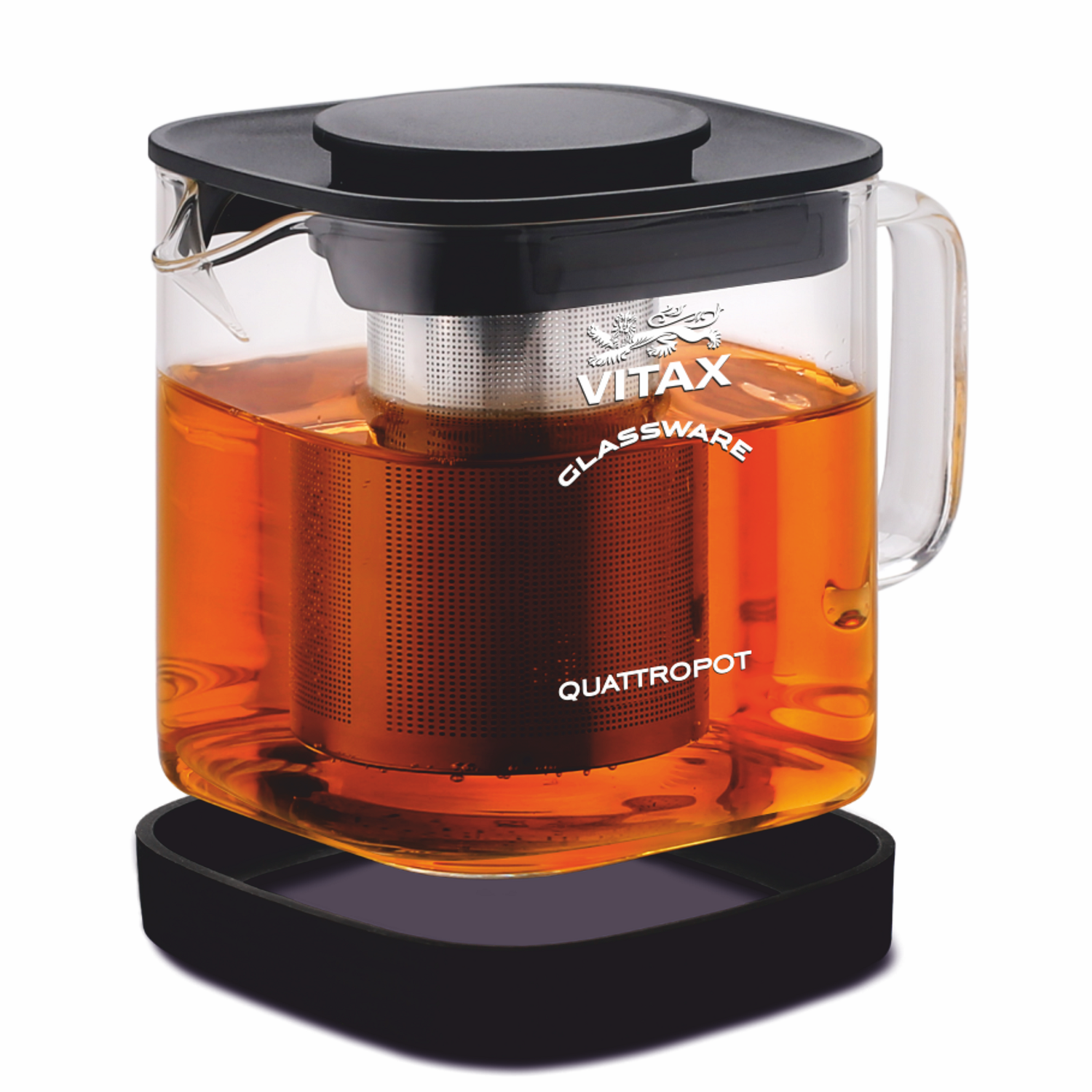 Чайник Vitax заварочный из термостойкого стекла 600мл нагрев колбы на газовых и электрических плитах - фото 1