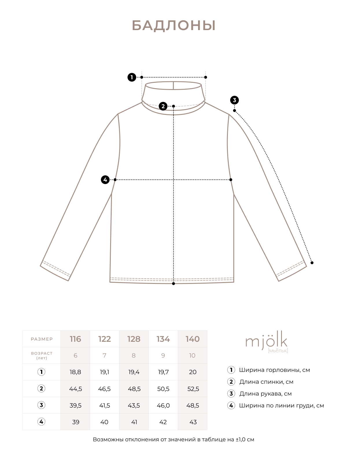 Лонгслив Mjolk 1611641 - фото 3