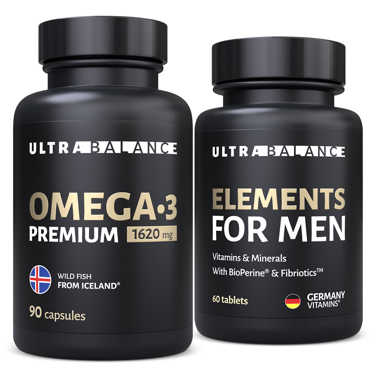 Витамины и минералы для мужчин UltraBalance Elements for men Omega 3 премиум - фото 1