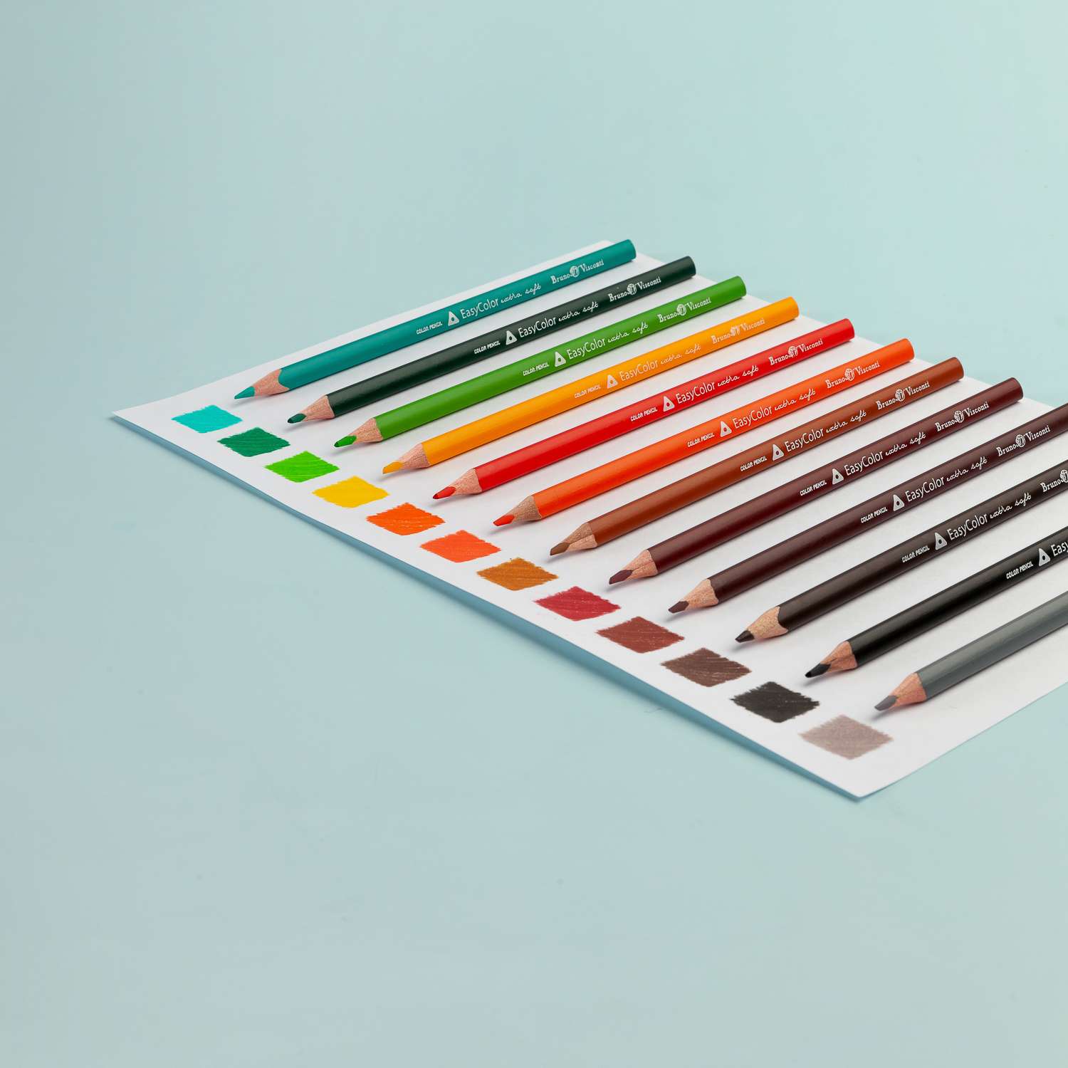 Карандаши цветные Bruno Visconti EasyColor в металлическом пенале 24 цвета - фото 6