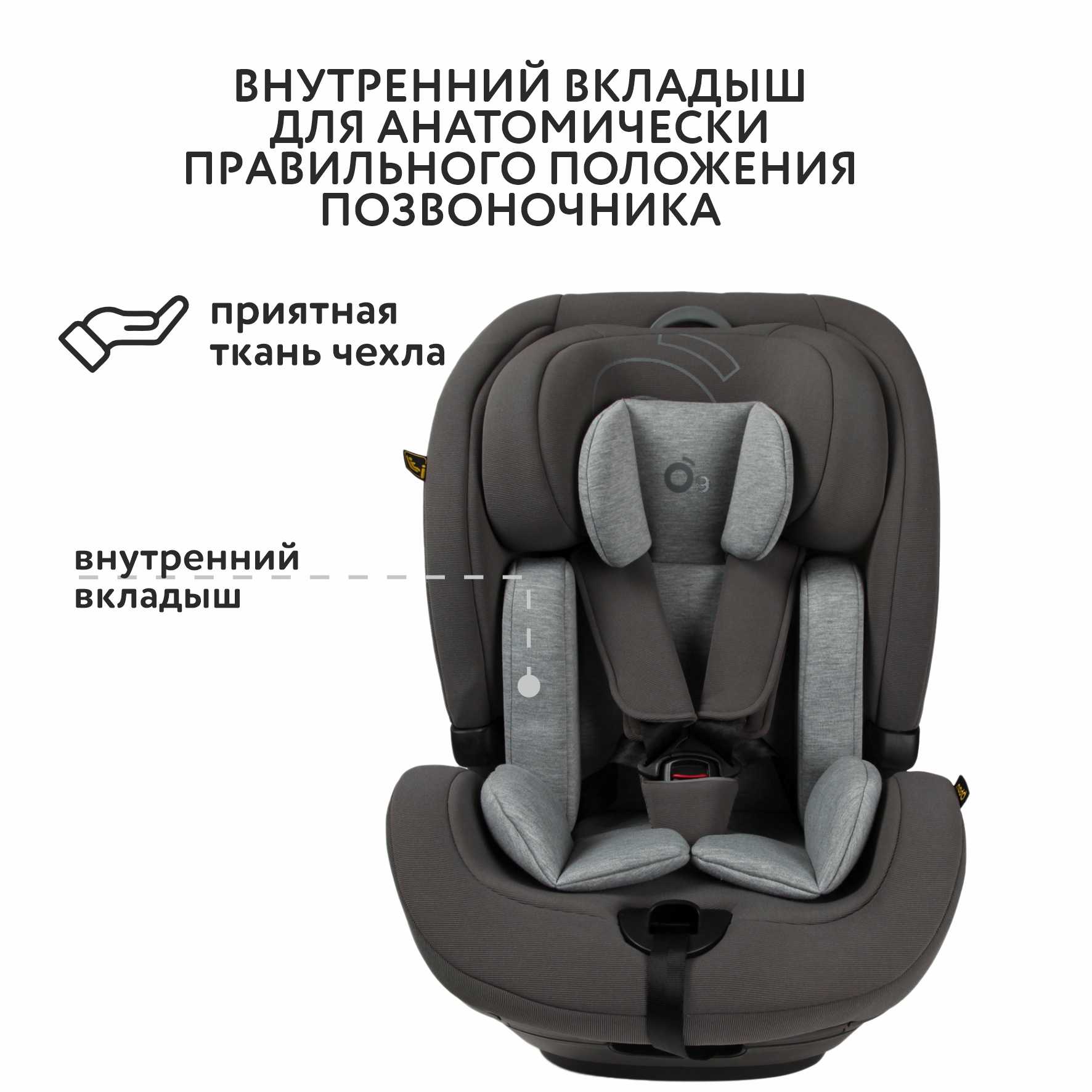 Автокресло nado Coconut ash Isofix 1/2/3 (9-36 кг) - фото 6