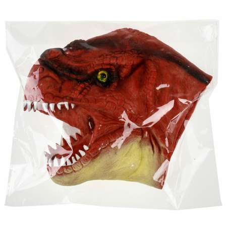 Игрушка-перчатка 1TOY Зверуки большие на руку Динозавр красный