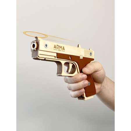 Резинкострел Arma.toys Деревянный пистолет Глок игрушка