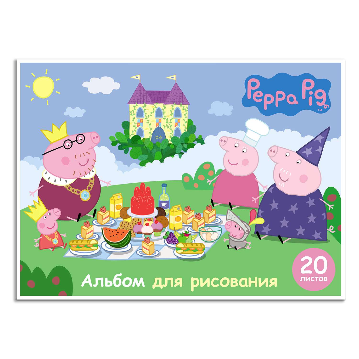 Альбом для рисования Росмэн Peppa Pig А4 20л в ассортименте - фото 2