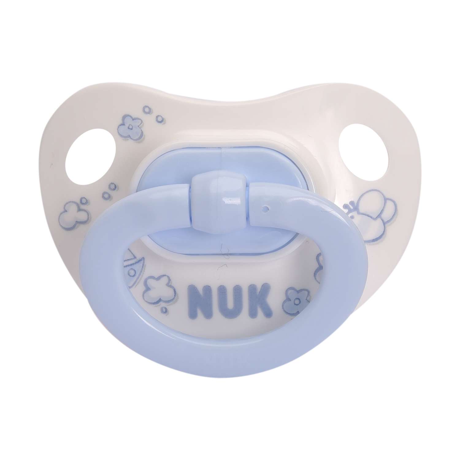 Пустышка для сна Nuk Baby Blue с кольцом (силикон) размер 2 (с 6 мес.) - фото 1