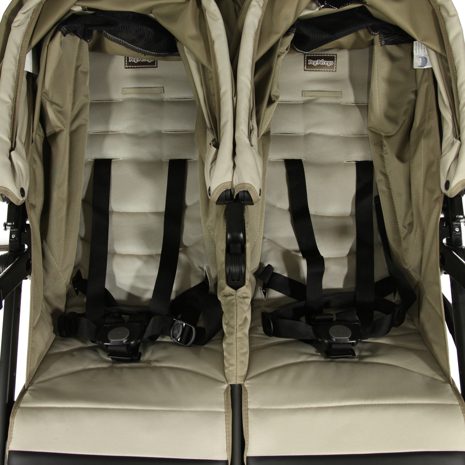 Коляска прогулочная для близнецов Peg-Perego Book For Two Classic Beige - фото 15