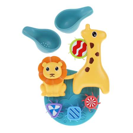 Развивающие игрушки Жирафики интерактивные для ванной и купания Зоопарк