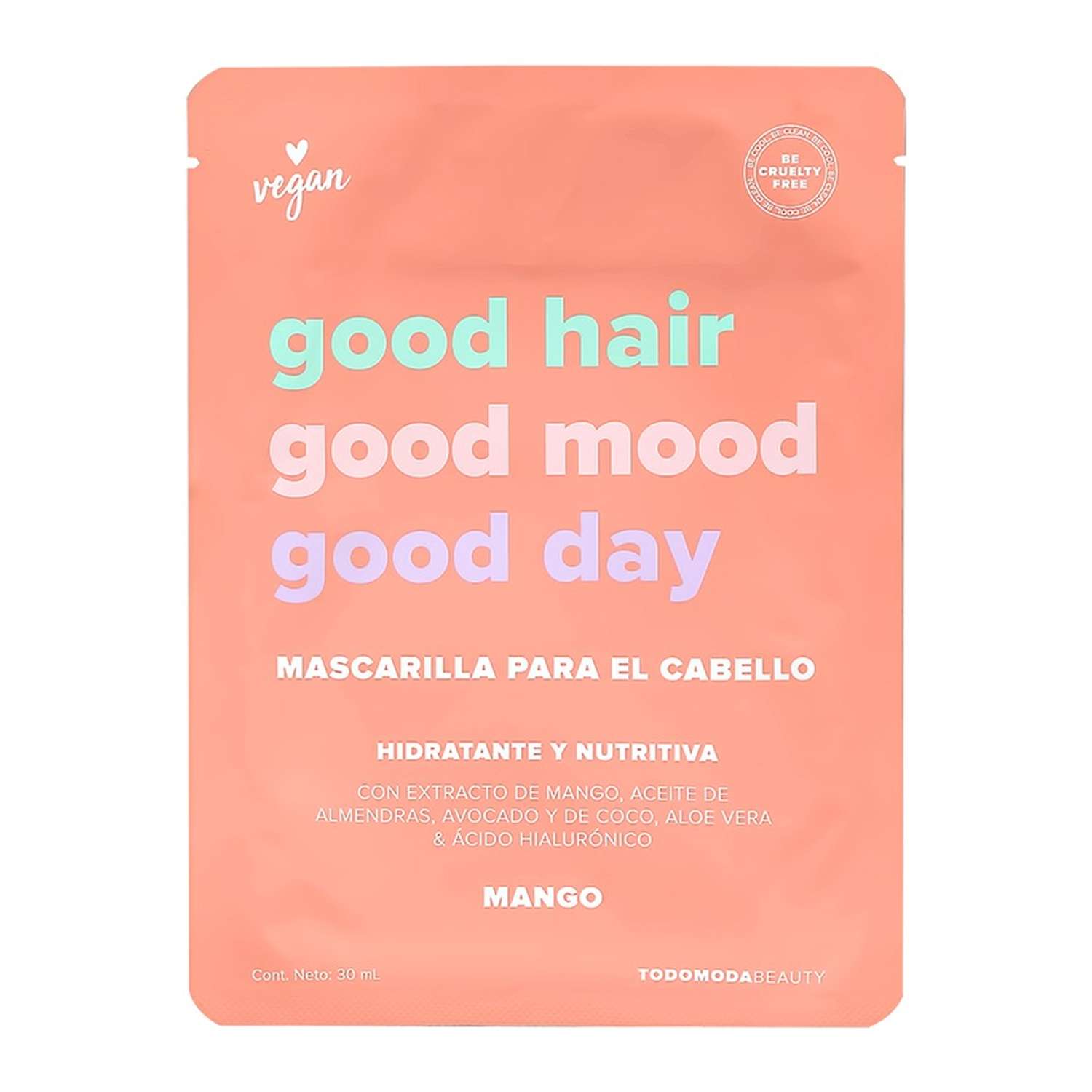 Маска для волос мини Todomoda с экстрактом манго питательная 30 мл - фото 1