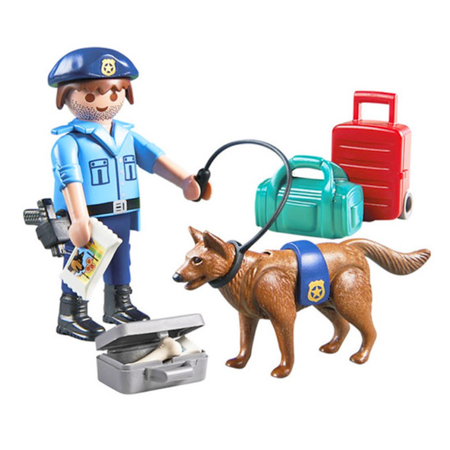 Набор фигурок Playmobil Полицейский с собакой