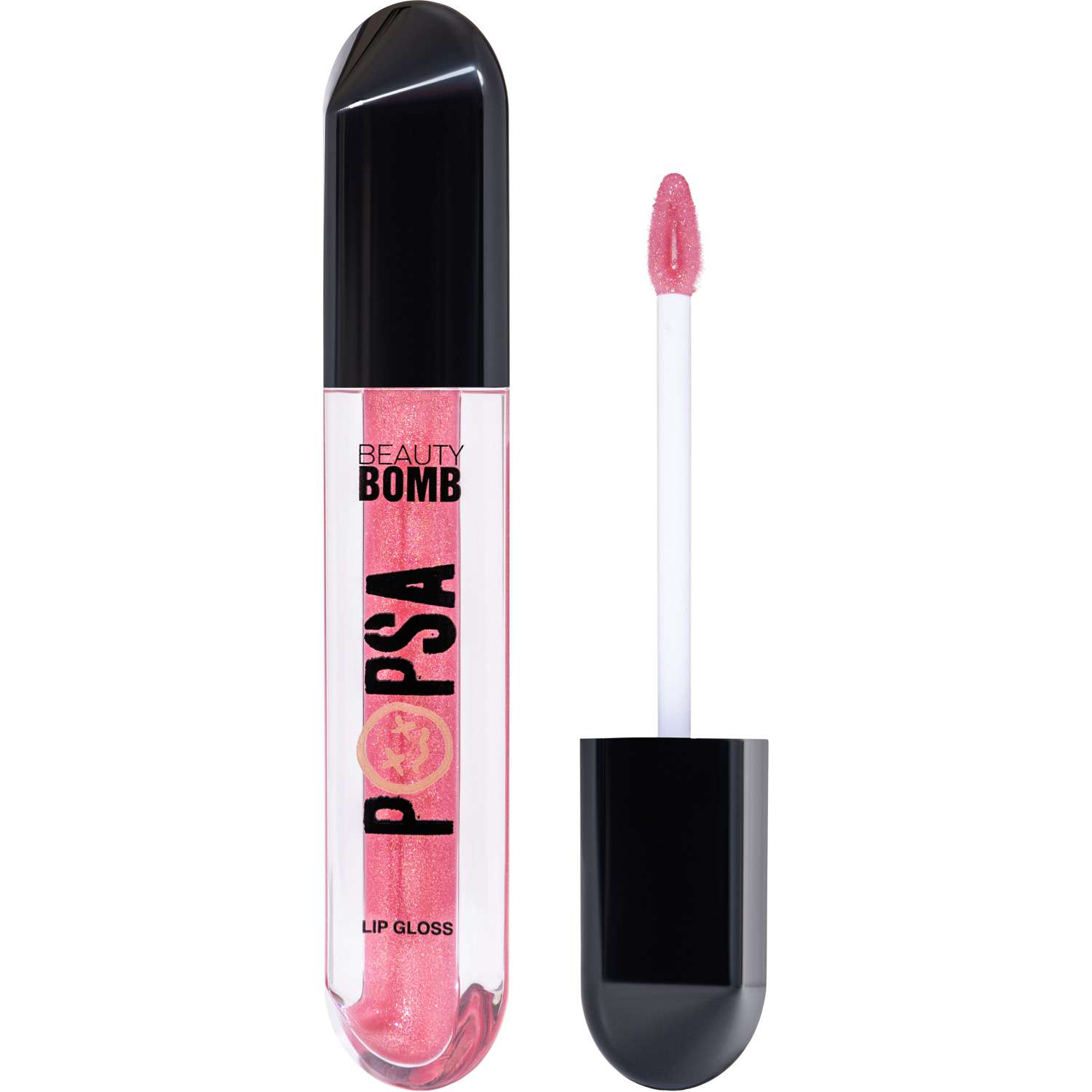 Блеск для губ Beauty Bomb 02 Top The Charts розовый с блестками - фото 1