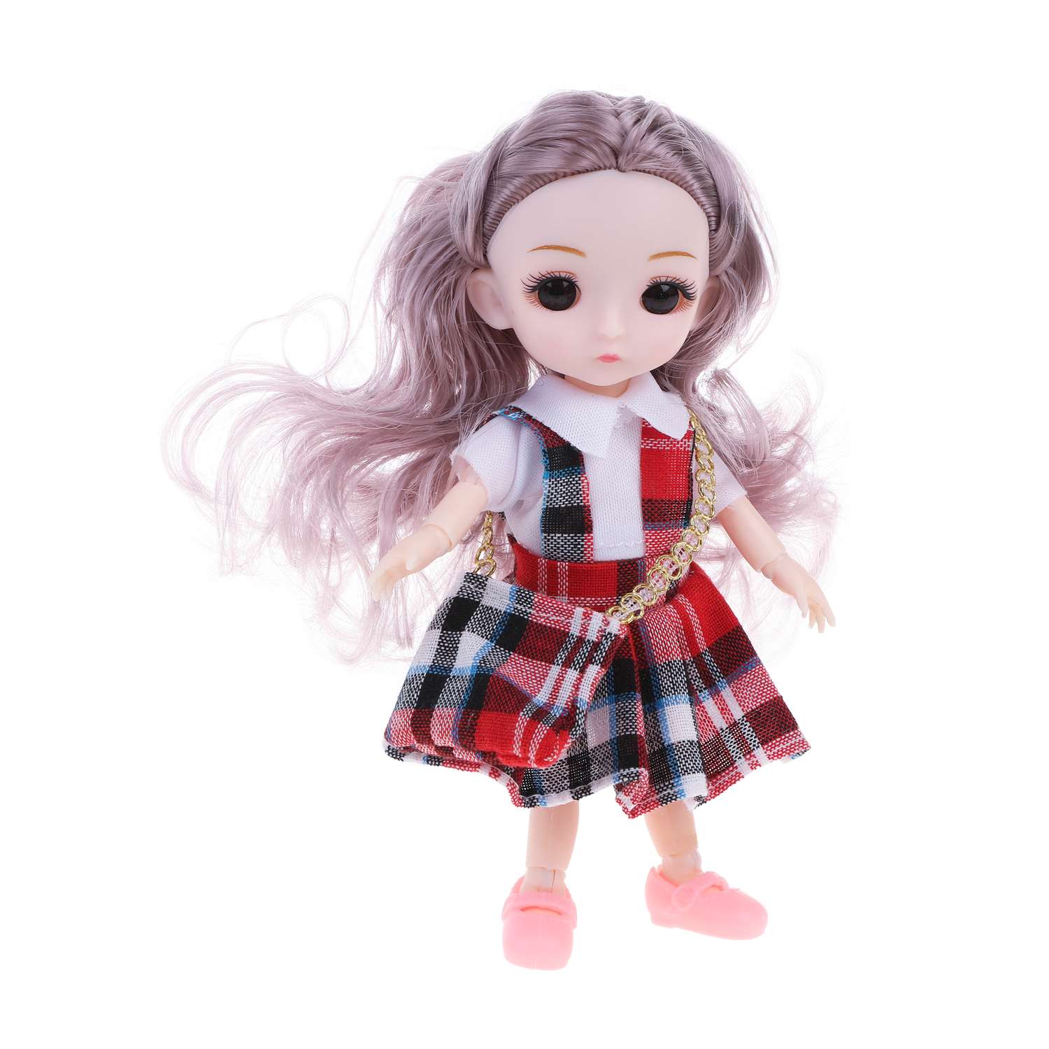 Игровой набор для девочки Наша Игрушка кукла шарнирная 15 см и питомец 802113 - фото 2