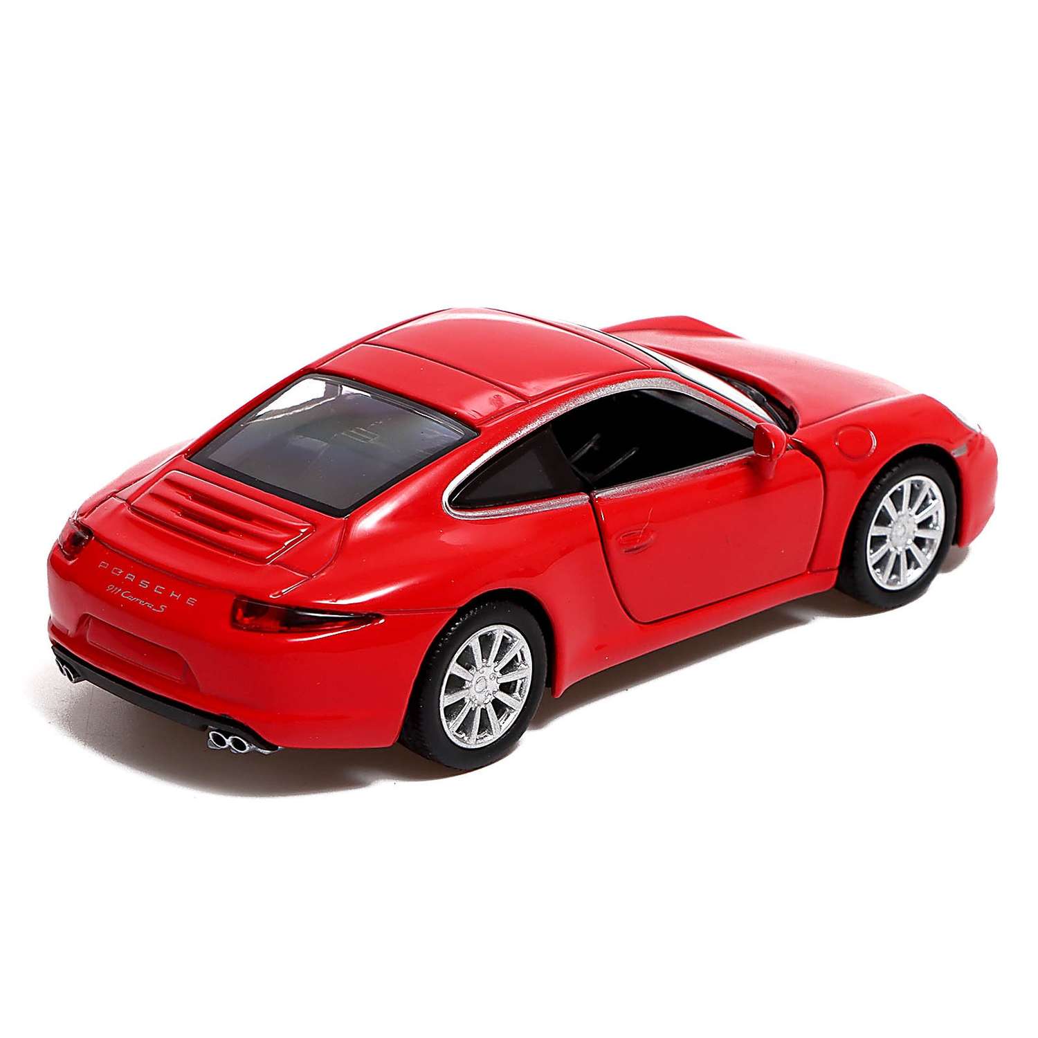 Машина Автоград металлическая PORSCHE 911 CARRERA S 1:32 открываются двери инерция цвет красный 9170913 - фото 3