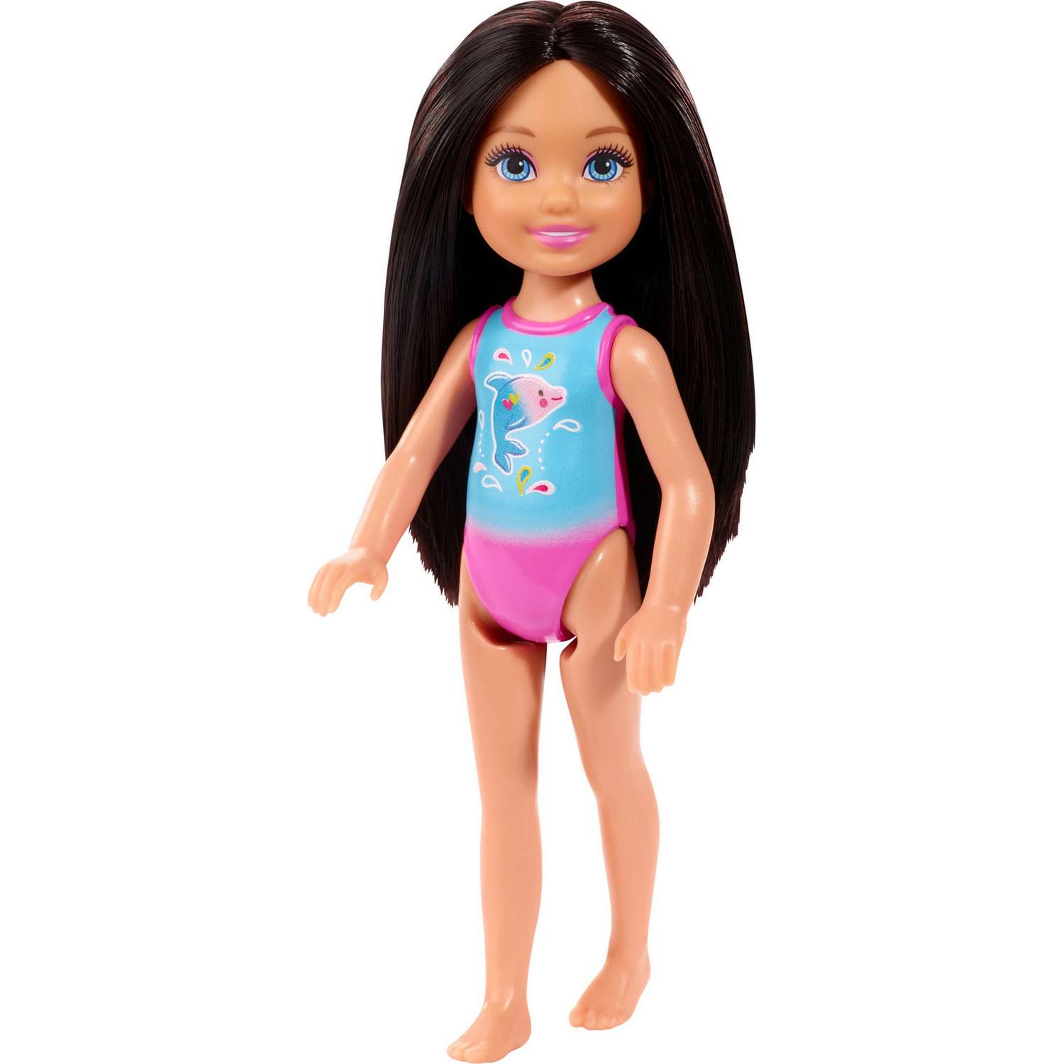 Кукла Barbie Челси в купальнике Брюнетка GLN71 GLN73 - фото 1