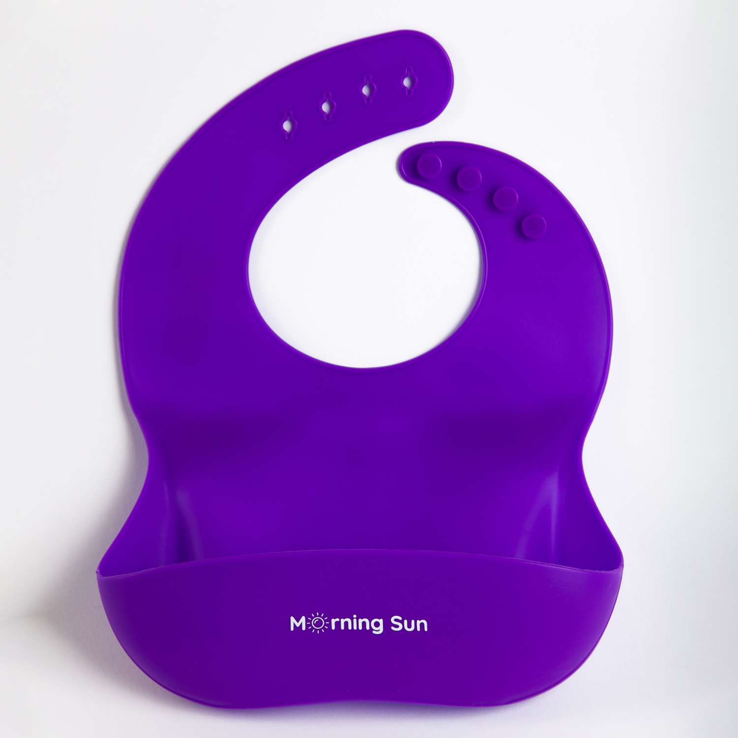 Набор детской посуды Morning Sun Силиконовый глубокий фиолетовый - фото 2