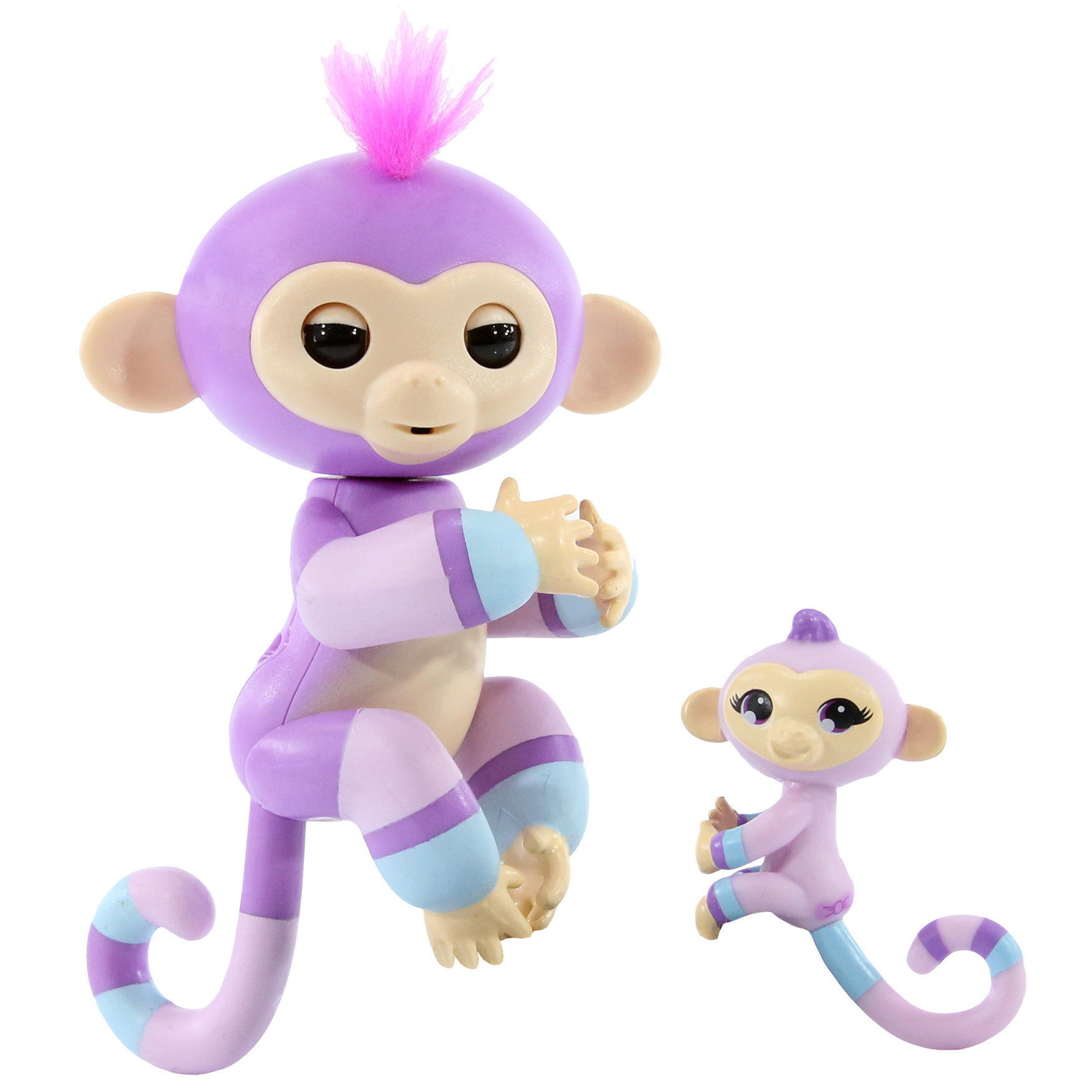 Игрушка Fingerlings Обезьянка Вайолет с малышом интерактивная 3543 купить  по цене 999 ₽ в интернет-магазине Детский мир