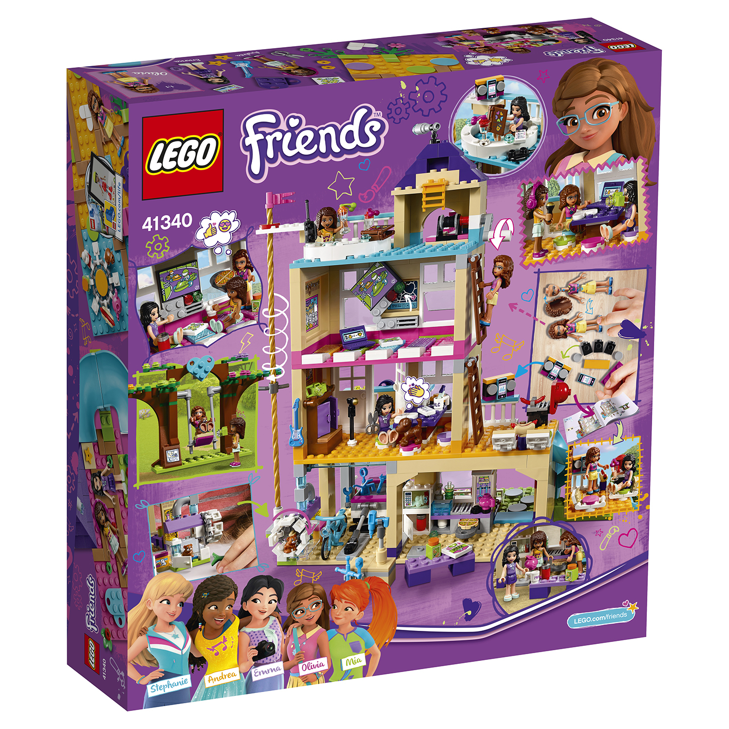 Конструктор LEGO Дом дружбы Friends (41340) купить по цене 5299 ₽ в  интернет-магазине Детский мир