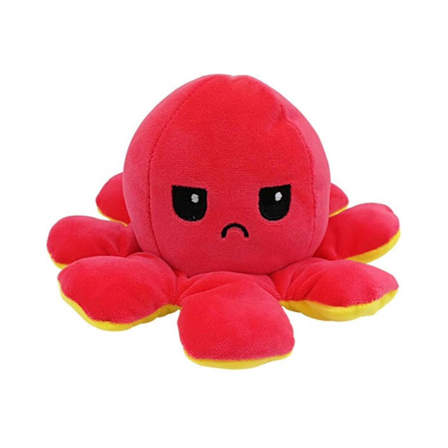 Игрушка мягкая Uniglodis перевертыш Осьминожка желтый/розовый - фото 2