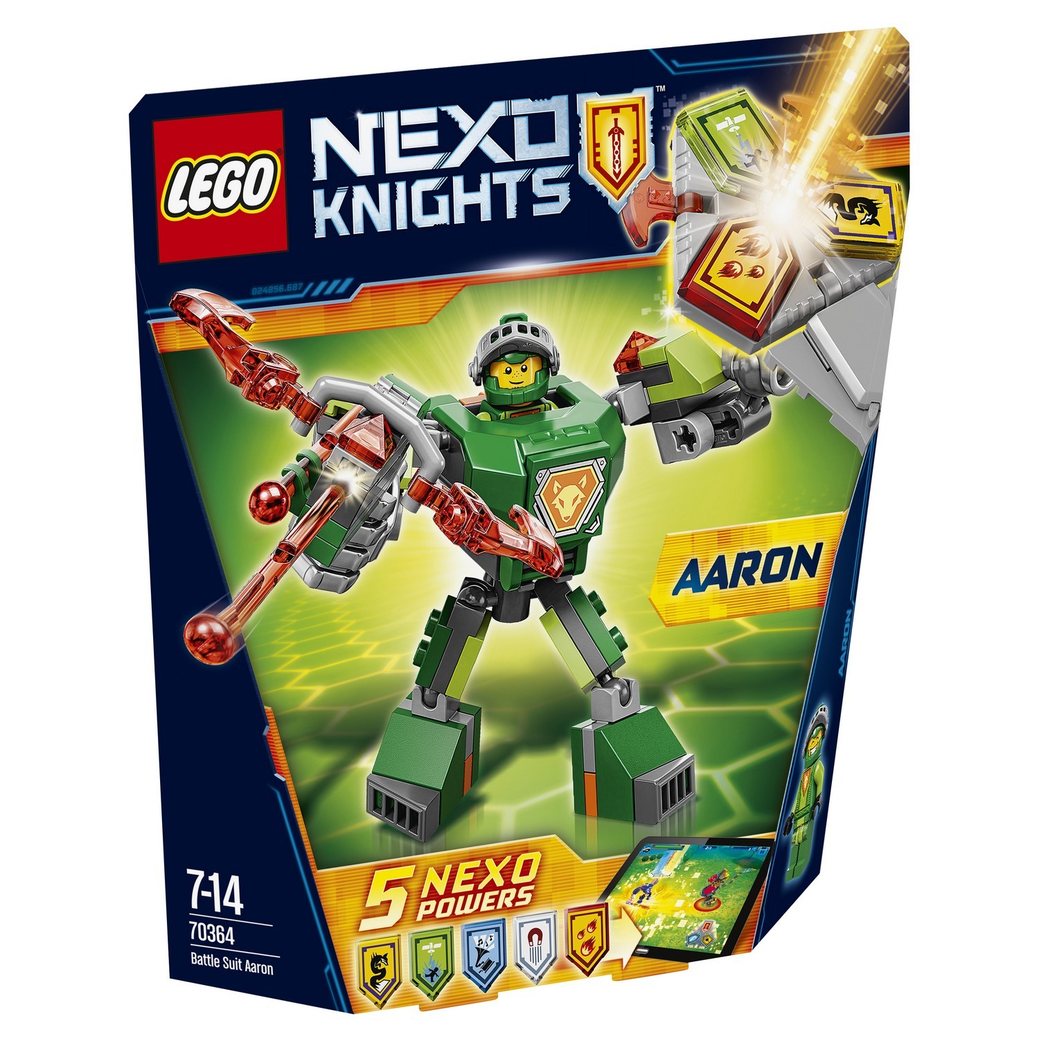 Конструктор LEGO Nexo Knights Боевые доспехи Аарона (70364) купить по цене  799 ₽ в интернет-магазине Детский мир